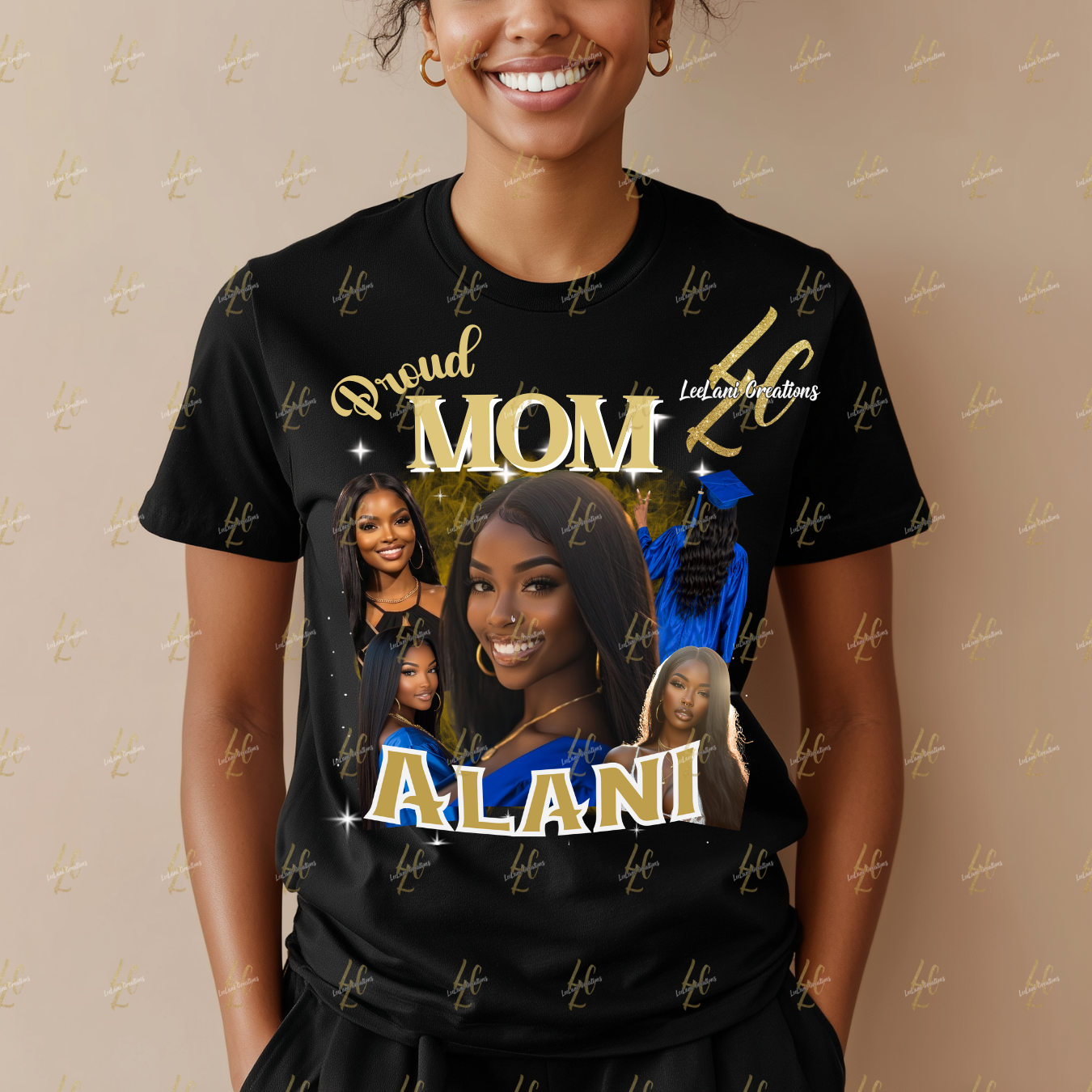 Custom Graduation Photo Collage T-Shirt — Personalized Family Shirt, Class of 2026