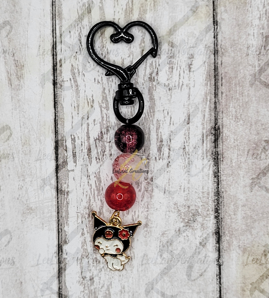 Cute Kuromi-Inspired Backpack Charm | Anime Aesthetic Purse Charm