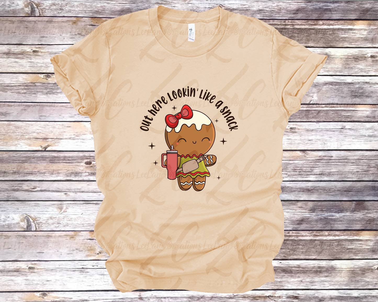 Gingerbread Holiday Tee - “Lookin’ Like a Snack” Unisex T-Shirt