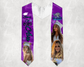 Custom Graduation Stole with Photos – Personalized Grad Stole 2025 | Up to 3 Photos Included | Extra Photo Add-On Available