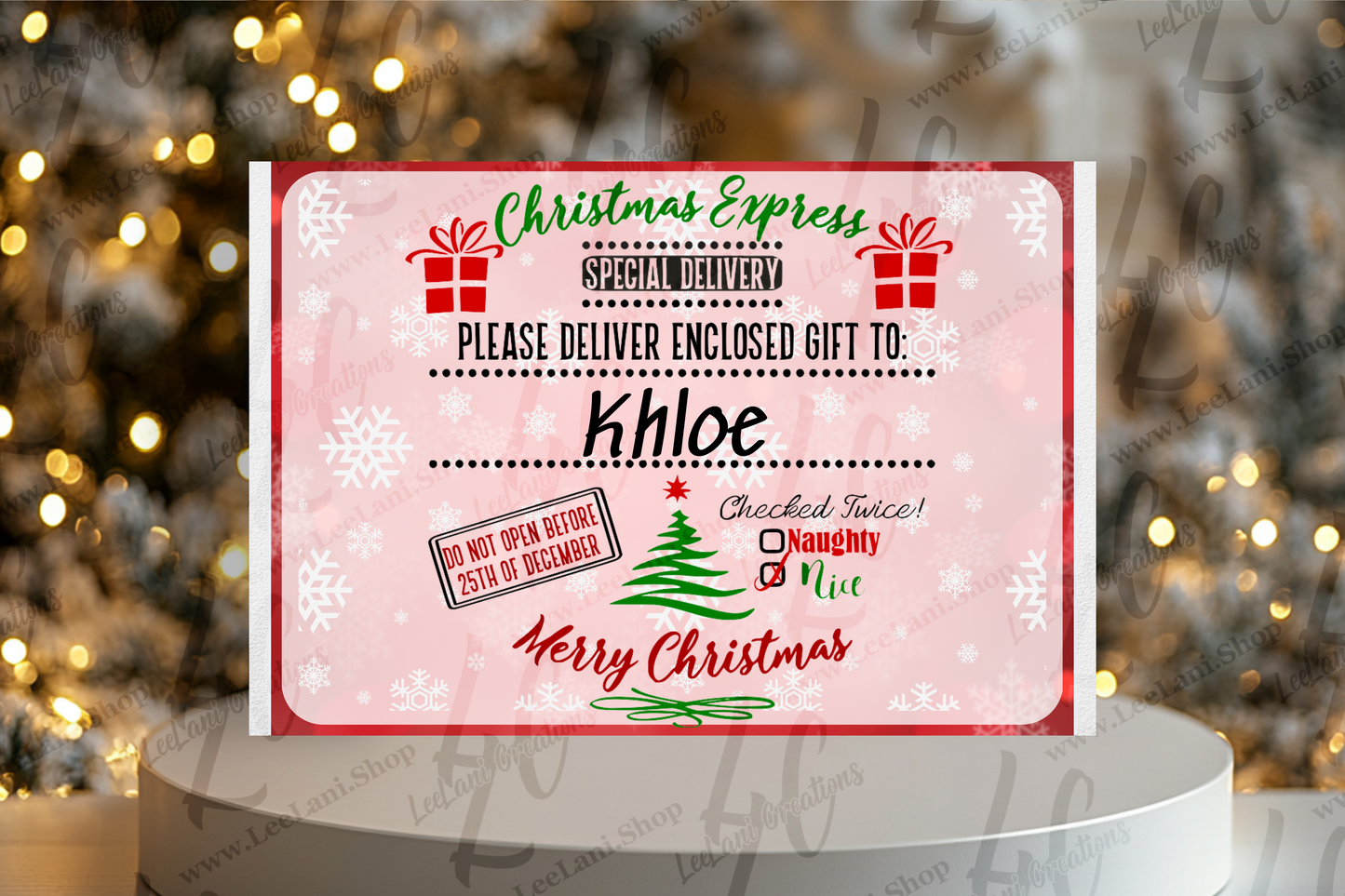 Personalized Christmas Eve Box – Special Delivery from Santa | Holiday Gift Set for Boys & Girls |Custom Christmas Eve Box
