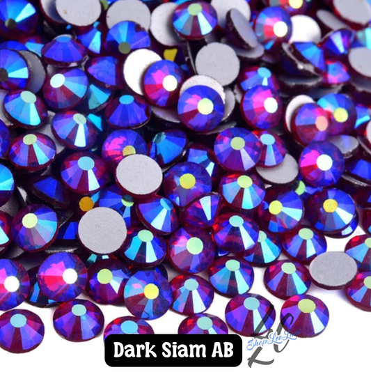 Dark Siam AB Glass Rhinestones ❤️✨ Red Iridescent Bling