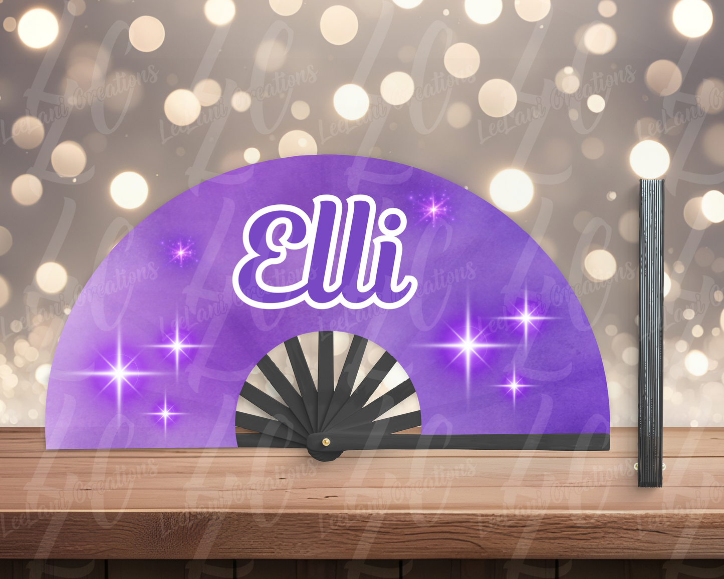 Custom Clack Fan – Personalized Name | Loud Folding Hand Fan