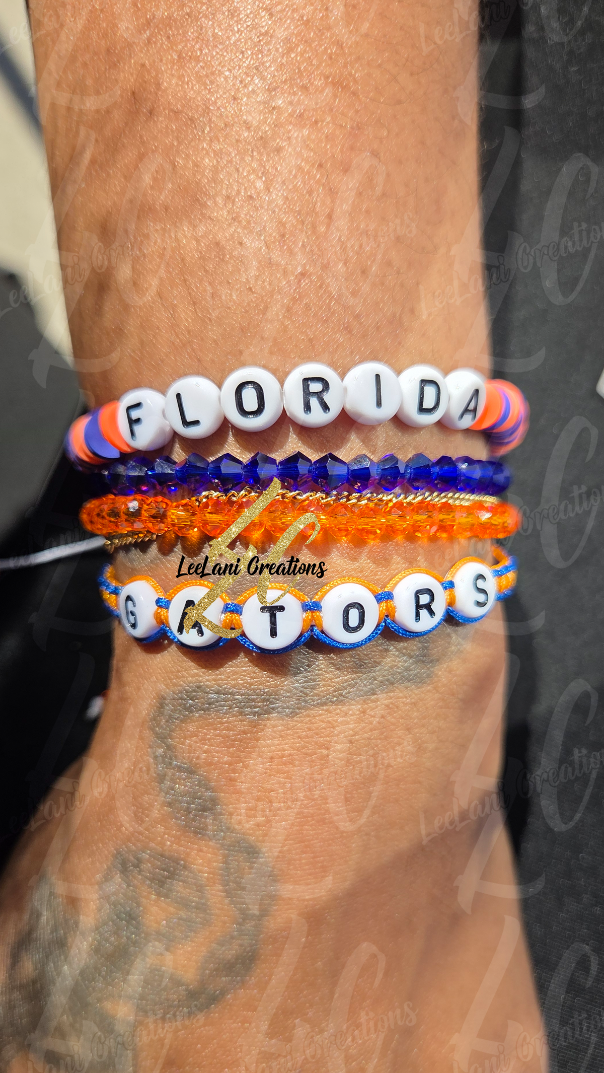 Custom Game Day Fan Stack Bracelets – Handmade Team Color Bracelet Set