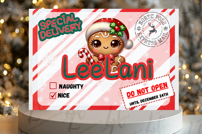 Personalized Christmas Eve Box – Special Delivery from Santa | Holiday Gift Set for Boys & Girls |Custom Christmas Eve Box