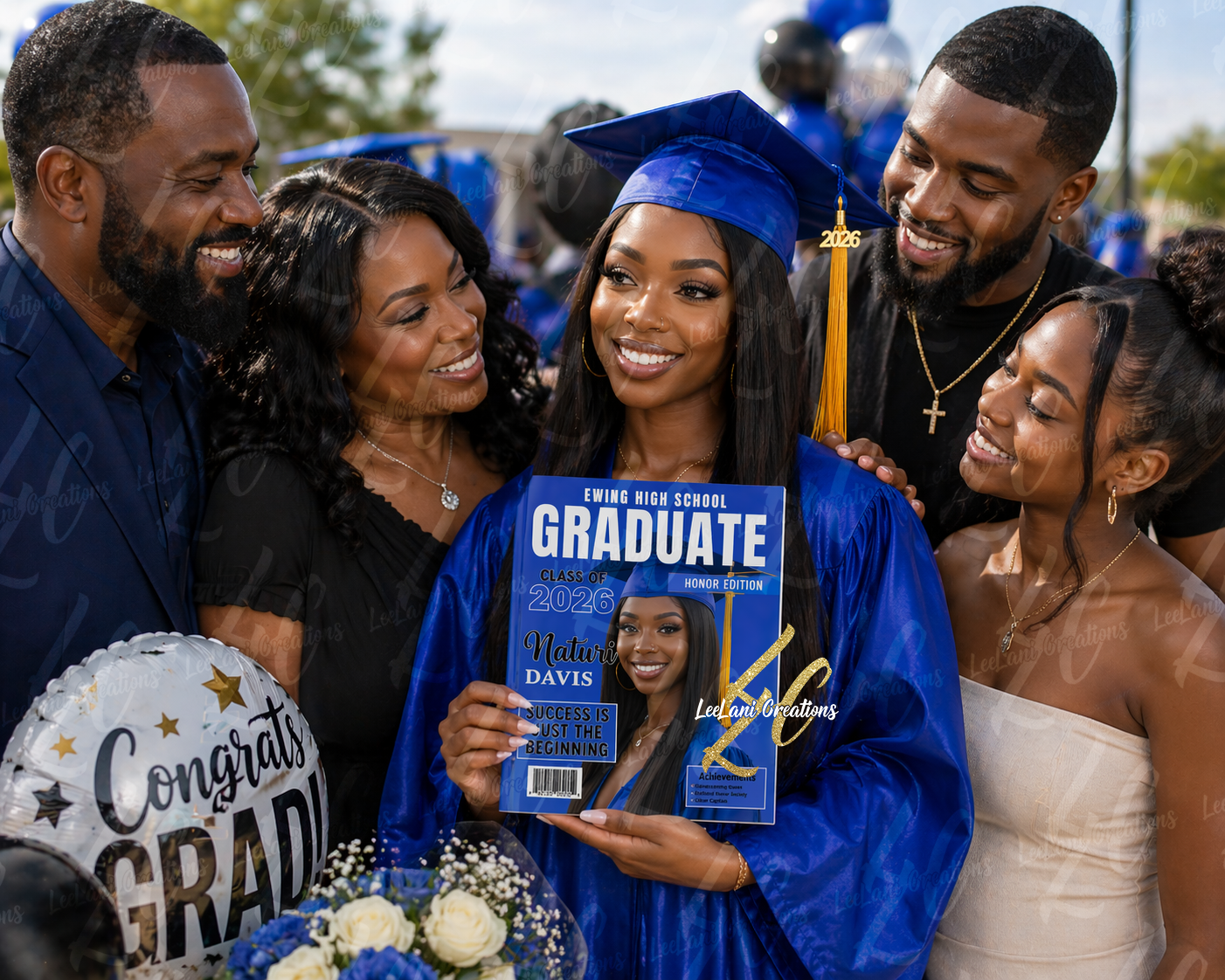 Custom Graduation Magazine — Personalized Senior Keepsake, Class of 2026 Honor Edition, 8-Page Custom Photo Magazine Gift