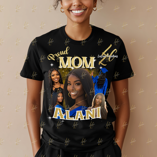 Custom Graduation Photo Collage T-Shirt — Personalized Family Shirt, Class of 2026