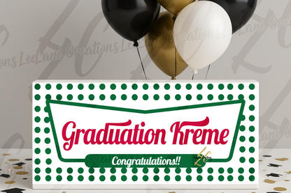 Graduation Money Gift Box – Krispy Kreme Inspired Cash Holder | Personalized Keepsake for Grads