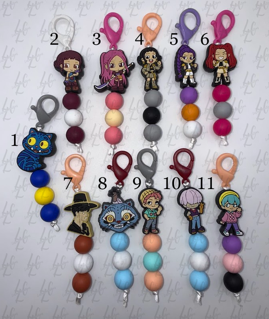 K-Pop Hunters Keychain – Cute Idol Charm for Fans