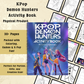 K-Pop Demon Hunters Activity Book (Printed Edition) | Coloring & Game Book for Kids | Party Favor Gift |
