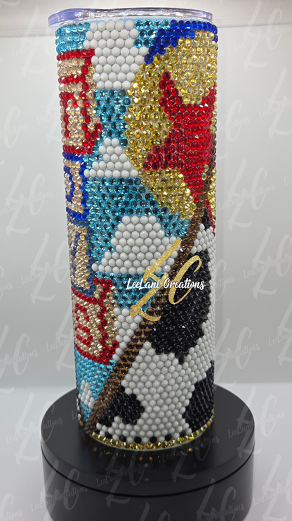 Rhinestone Toy Movie Inspired Bling Tumbler - 20oz