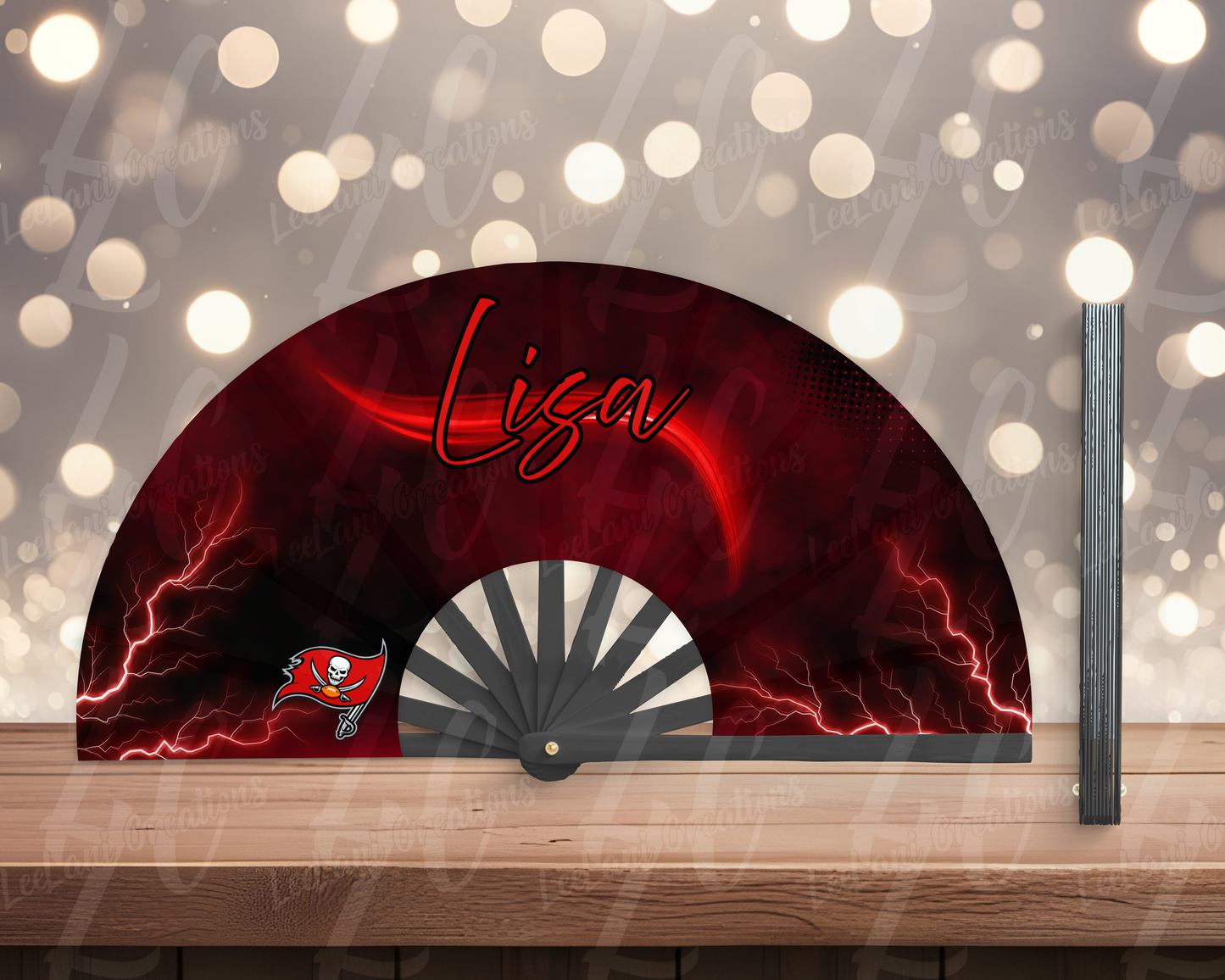 Custom Clack Fan – Personalized Name | Loud Folding Hand Fan