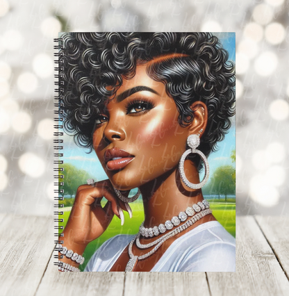 Glow Hustle Luxe Vol. 2: The Curly Pixie Muse Collection | 12 High-Res PNG Digital Dolls for Planners, Sublimation, and More
