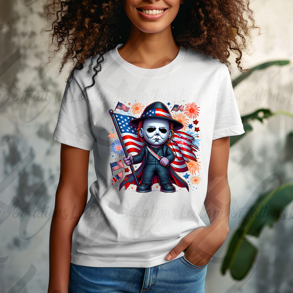 Patriotic Horror T-Shirt - 4th of July Horror Graphic Tee