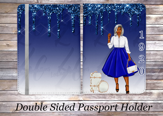 Zeta Phi Beta Sorority Inspired Passport Holder and Luggage Tag Set – Stylish Travel Accessories for Zetas