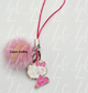 Fuzzy Kawaii Character Phone Charm – Soft Pom-Pom & Cute Charm Accessory | Sanrio-Inspired Bag Dangler | Wristlet Loop Keychain