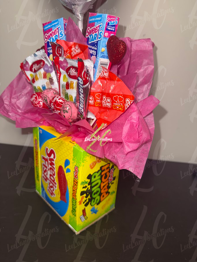 Valentine’s Day Candy-Only Gift Basket (No Chocolate)