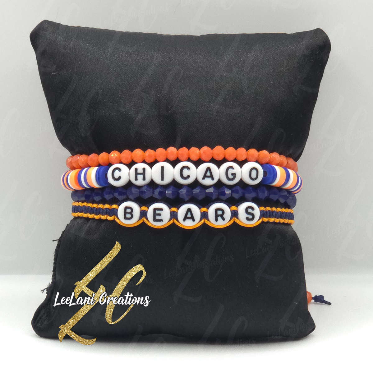 Custom Game Day Fan Stack Bracelets – Handmade Team Color Bracelet Set