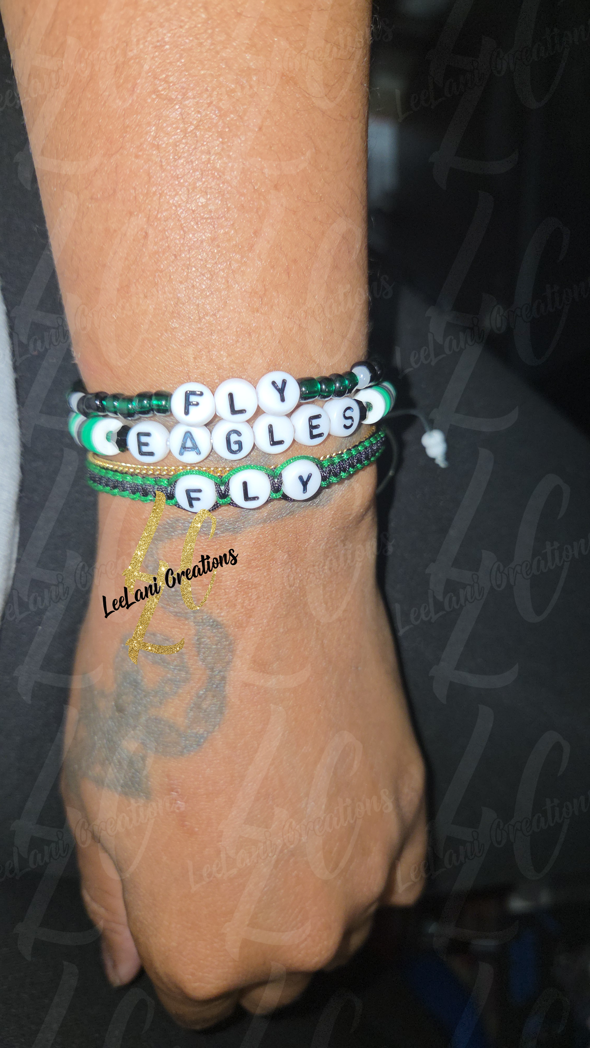Custom Game Day Fan Stack Bracelets – Handmade Team Color Bracelet Set