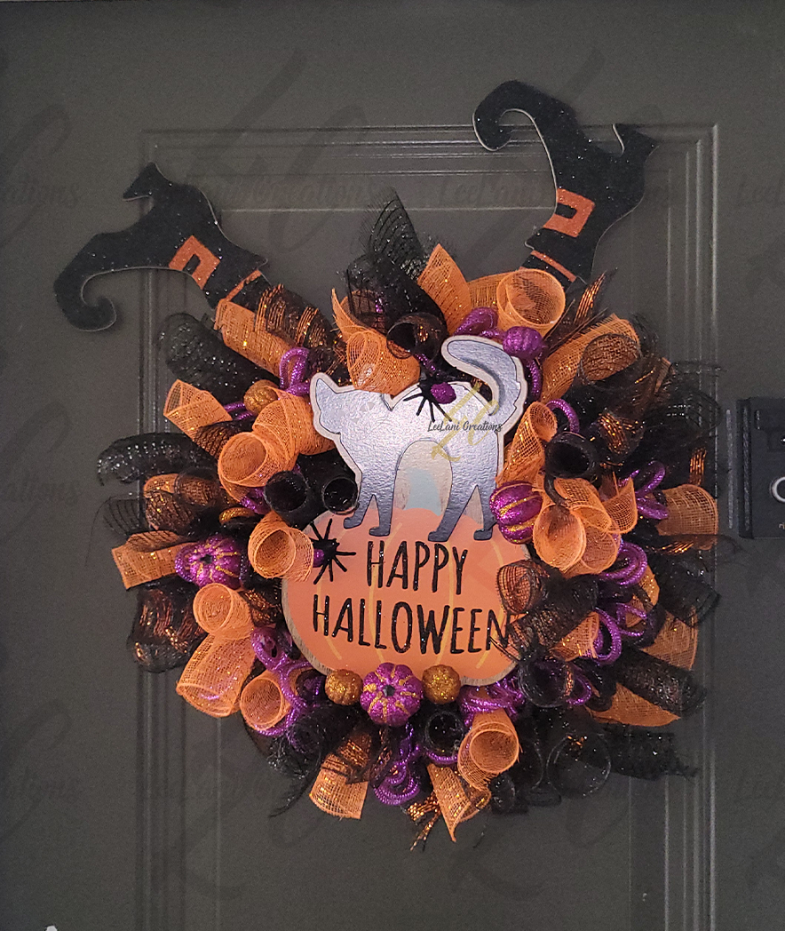 Spooky Halloween Door Wreath