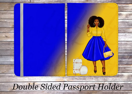 Sigma Gamma Rho Inspired Passport Holder & Luggage Tag Set