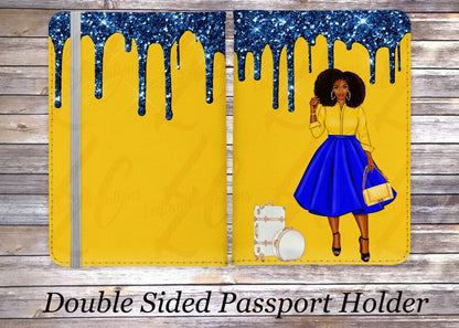 Sigma Gamma Rho Inspired Passport Holder & Luggage Tag Set