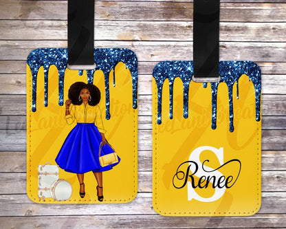 Sigma Gamma Rho Inspired Passport Holder & Luggage Tag Set