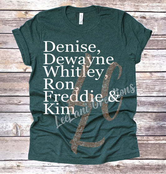 A Different World’ Tribute Tee - Unisex Tee with Iconic Character Names