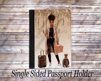 Personalized Passport Holder & Luggage Tag Set | Custom Travel Gift