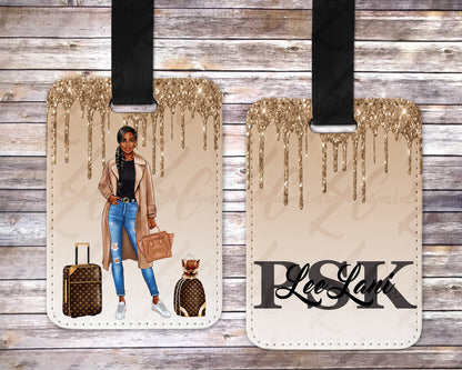 Personalized Passport Holder & Luggage Tag Set | Custom Travel Gift