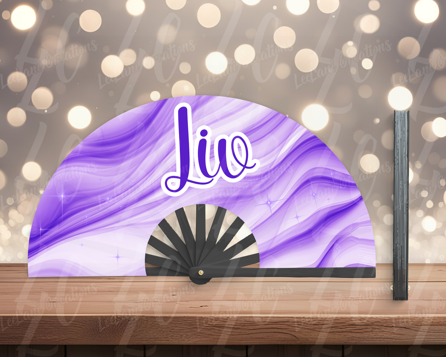 Custom Clack Fan – Personalized Name | Loud Folding Hand Fan