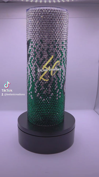 20oz Philadelphia Game Day Eagle Inspired Rhinestone Tumbler