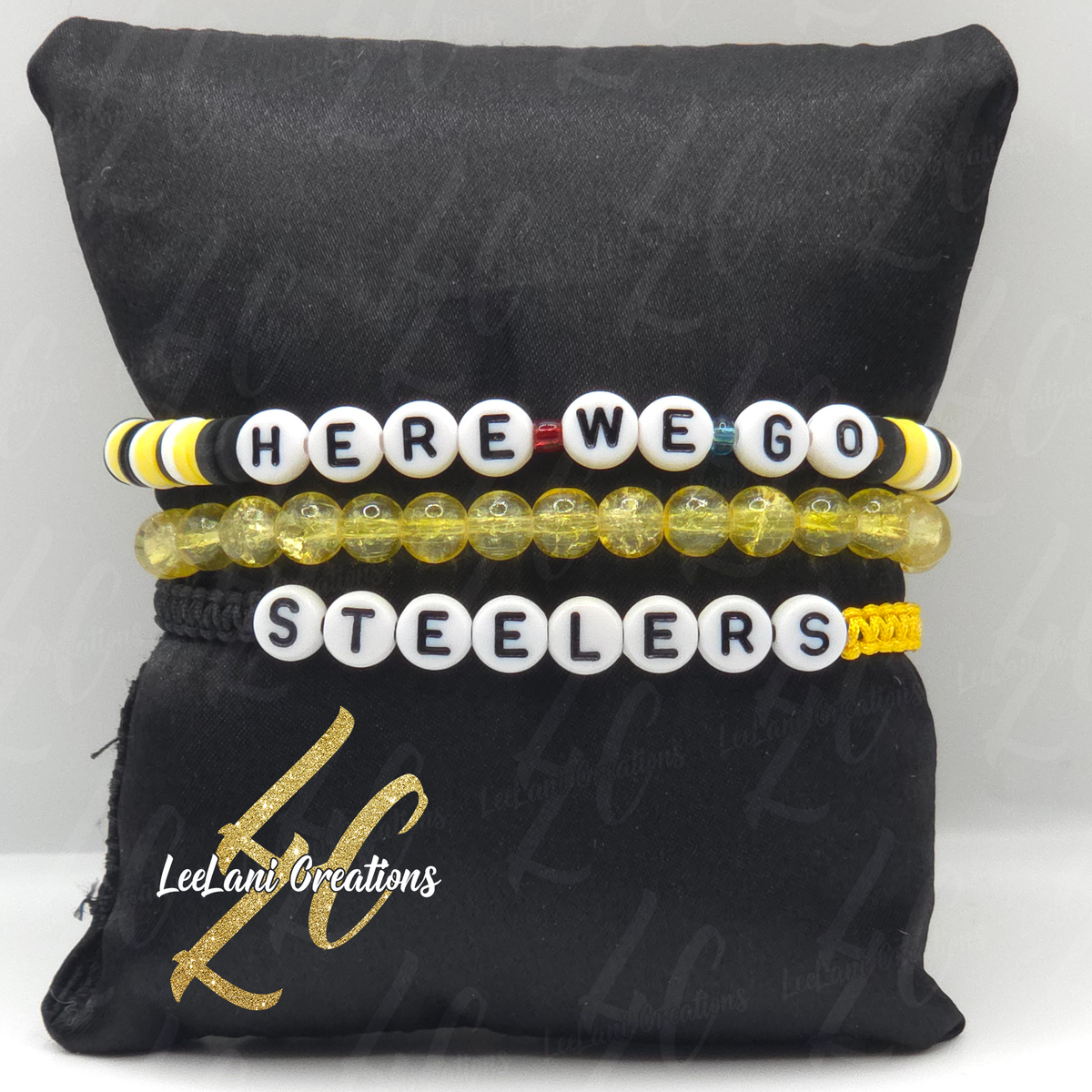 Custom Game Day Fan Stack Bracelets – Handmade Team Color Bracelet Set