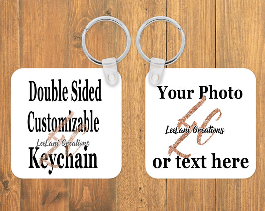 Custom Double Sided Keychain | Photo Keychain | QR Keychain| Promotional Keychain | Promo Gifts