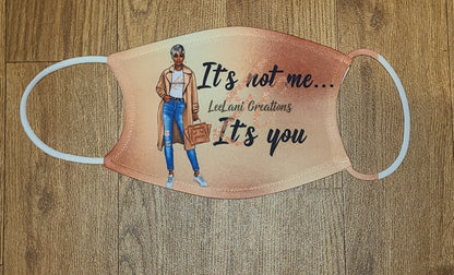 It's Not Me..It's You Reuseable Washable Face Mask with Filter | Unisex Face Mask | Facemask