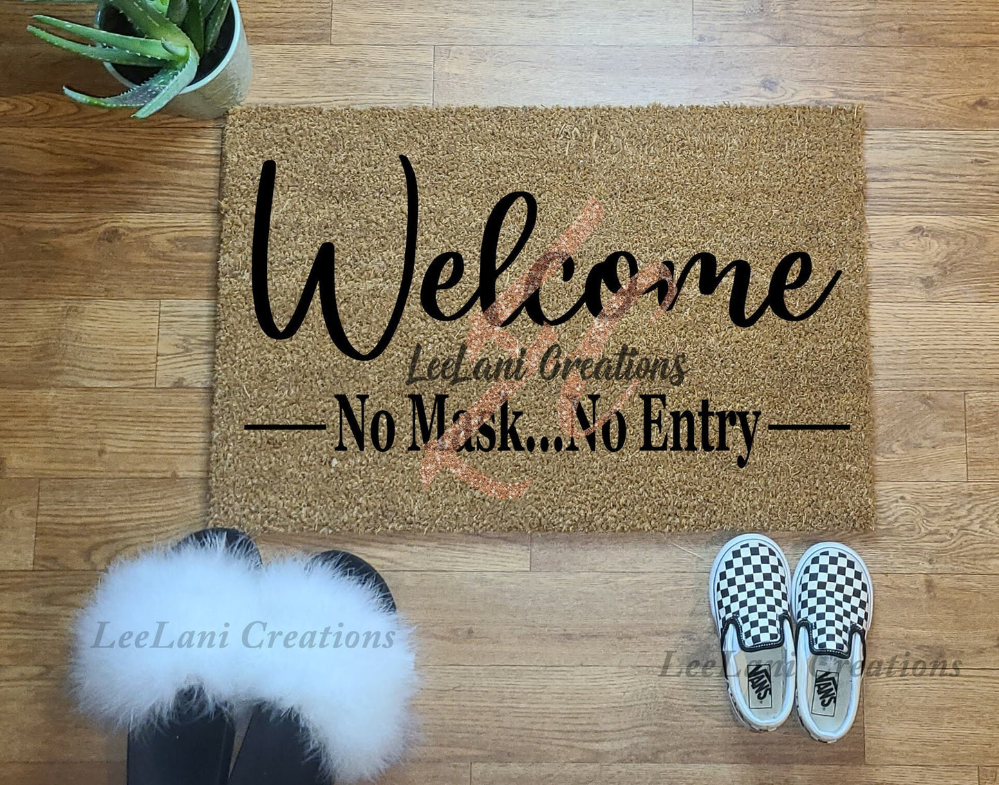 Welcome No Mask...No Entry Doormat | Welcome Mat | Funny Doormat | Cute Doormat| Custom Doormat