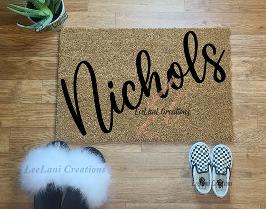 Custom Name Door Mat | Personalized Door Mat| Name Door Mat | Welcome Door Mat