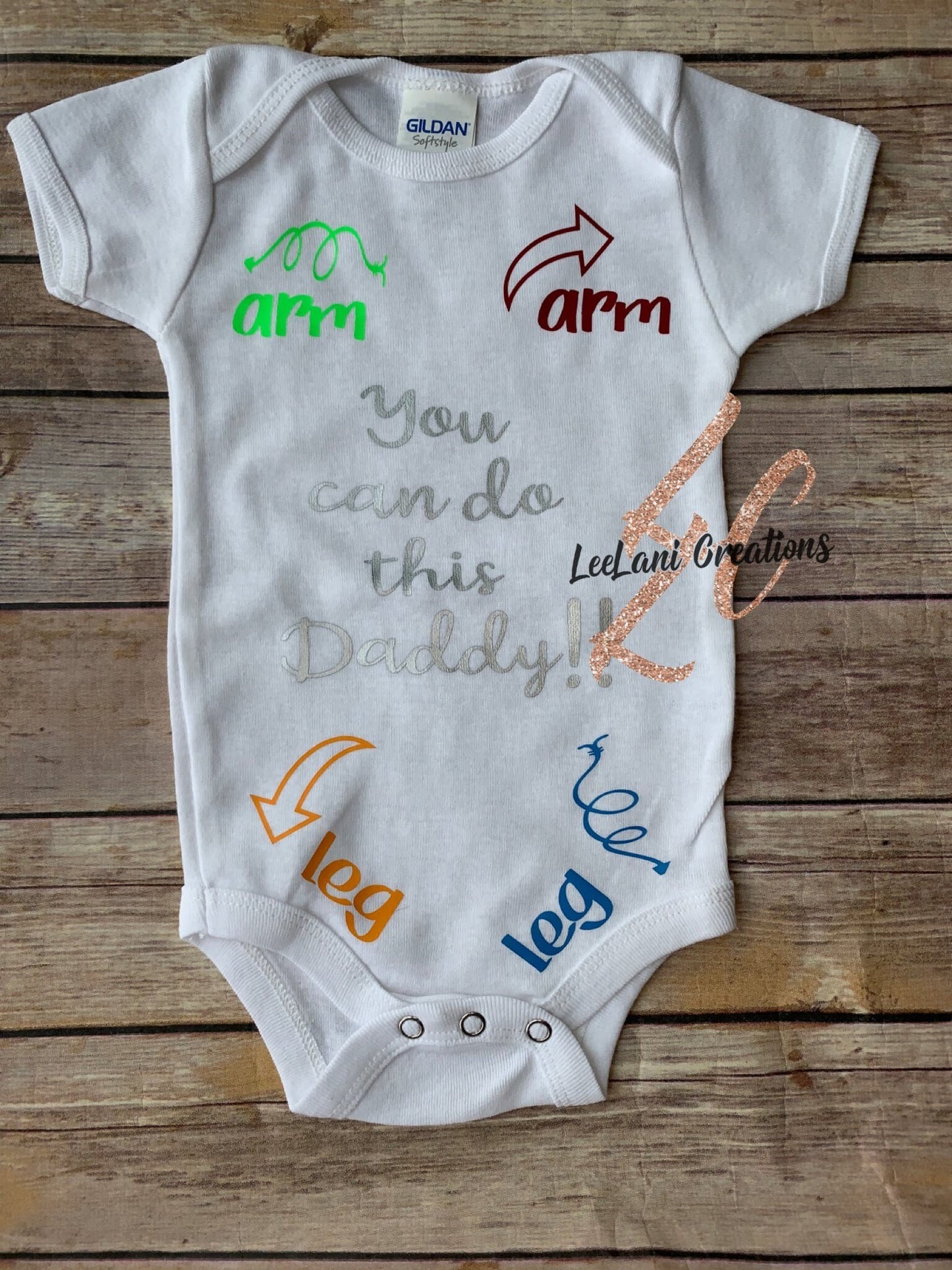 You Can Do This Daddy bodysuit| Custom Baby Shirt | Funny one piece| Baby Bodysuit |New Parent Gift