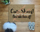 Cute Shoes, Now Take them Off Doormat | Funny Doormat | Cute Doormat| Custom Doormat | 3 Styles Baby sleeping