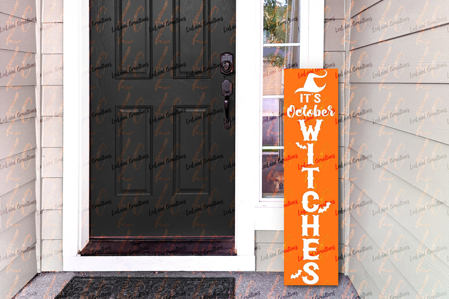 It's October Witches Porch Sign | Custom Porch Sign | Halloween Porch Sign | Porch Leaner