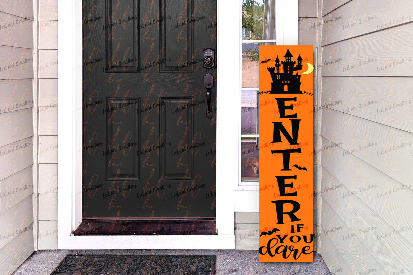 Enter If You Dare Porch Leaner | Halloween Welcome Leaner| Halloween Porch Sign| Custom Porch Sign | Halloween Porch Leaner| Porch Leaner