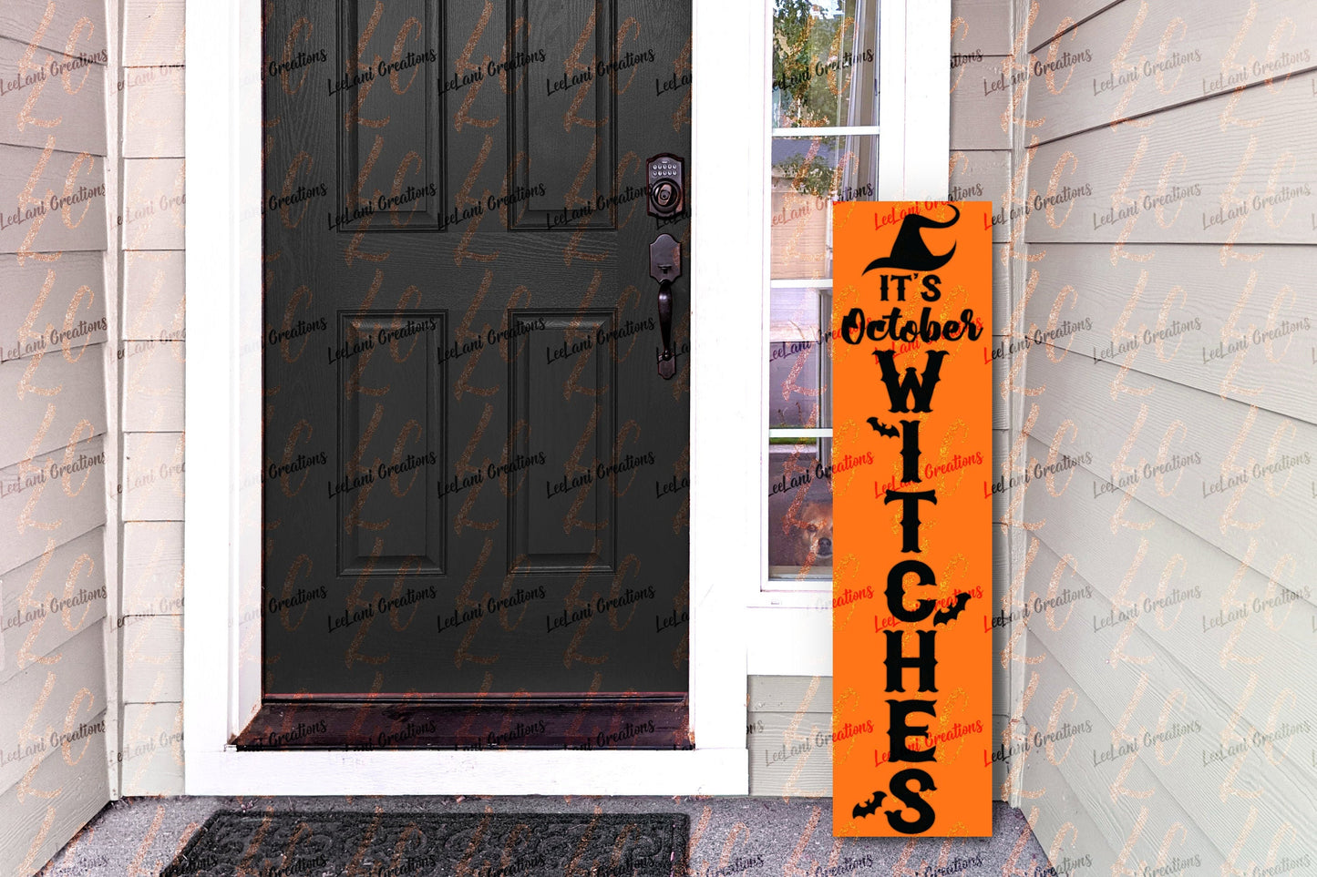 It's October Witches Porch Sign | Custom Porch Sign | Halloween Porch Sign | Porch Leaner