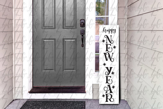 Happy New Year Porch Sign| Happy New Year Porch Leaner | Porch Sign | Welcome Porch Leaner