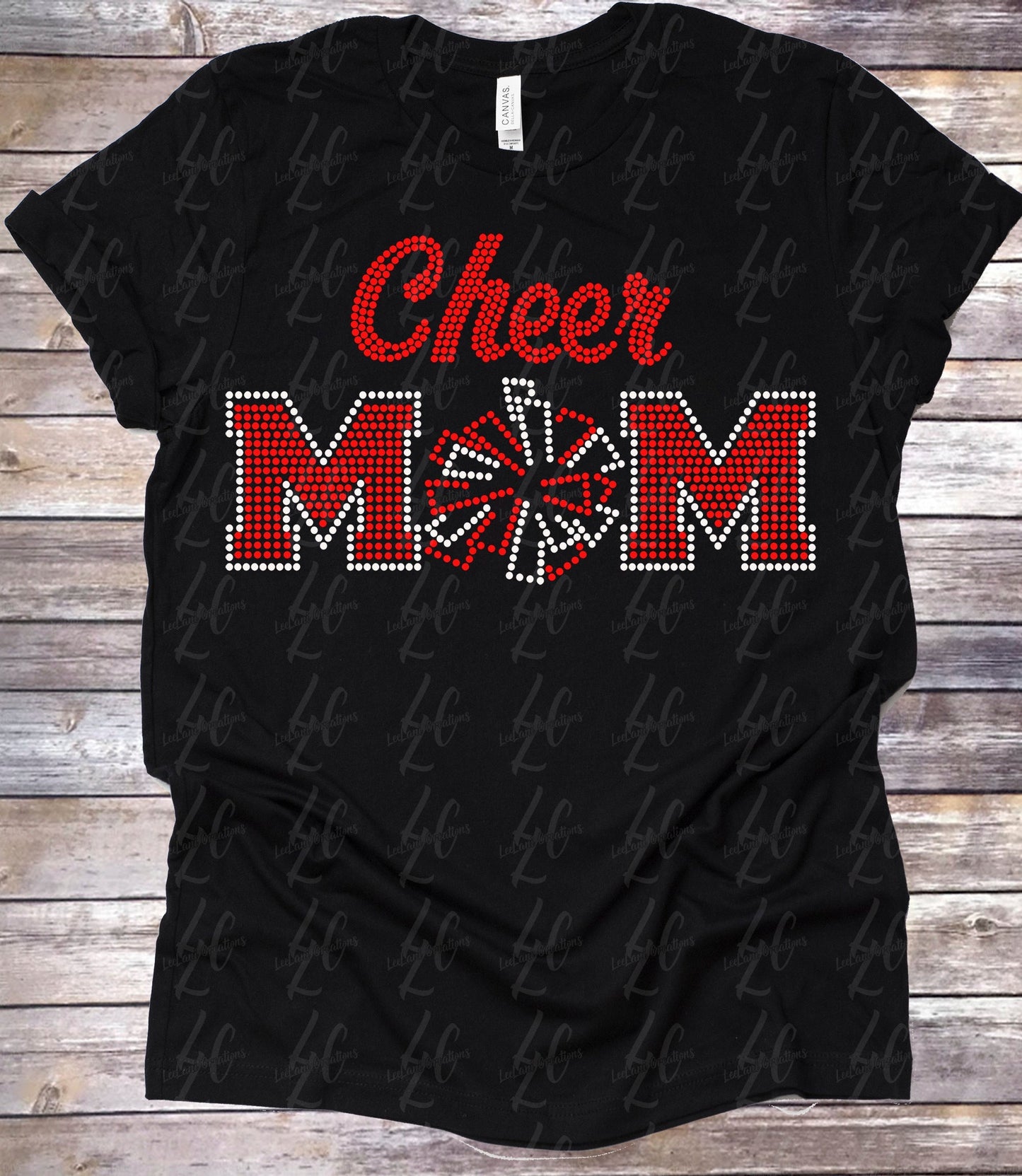 Cheer Mom Rhinestone T-Shirt | Cheer Mom Hoodie | Cheer Mom| Rhinestone shirt