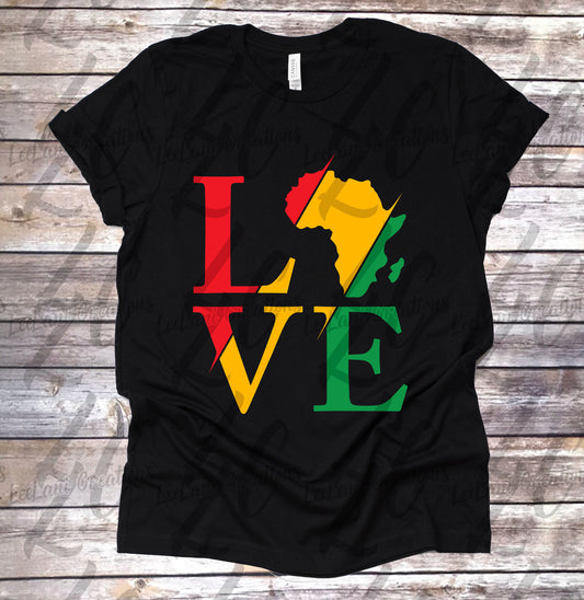 Black Love | African Love | Self Love | Black History Month| Juneteenth Tee shirt