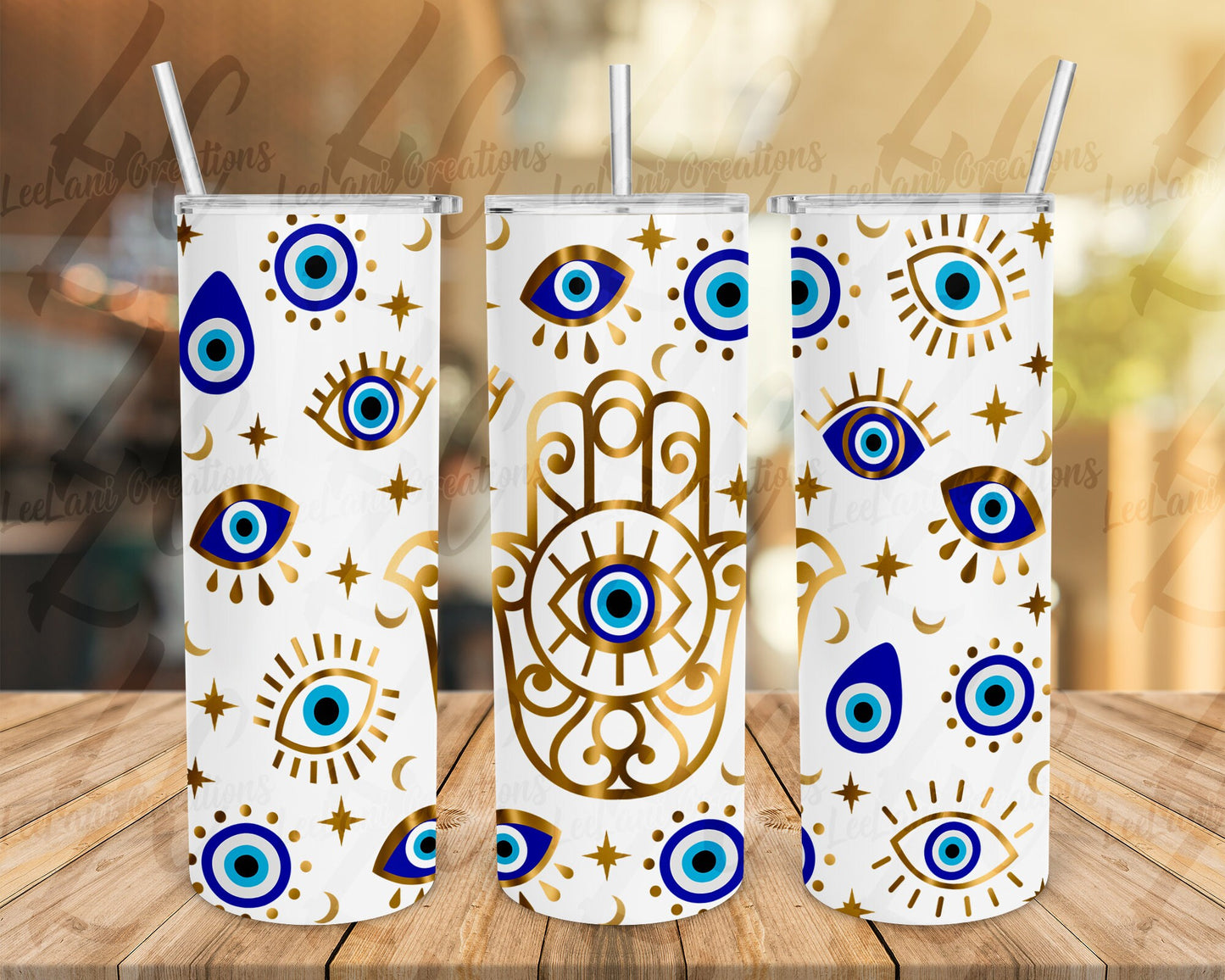 Hamsa Evil Eye 20oz Tumbler | 20oz Tumbler | Evil Eye Tumbler