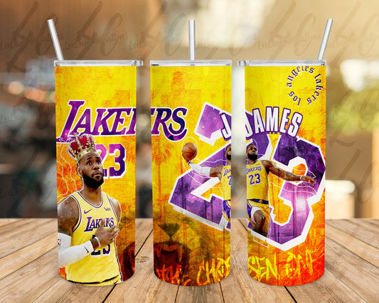 Dunk Your Thirst with Style - 20 oz Basketball-Inspired Tumbler! 🏀